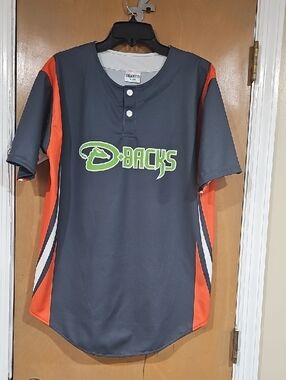 D-Backs Kids Short-Sleeve Jersey - Gray & Orange